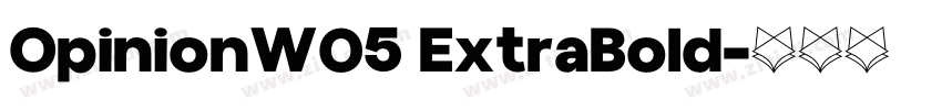 OpinionW05 ExtraBold字体转换 OpinionW05 ExtraBold字体转换